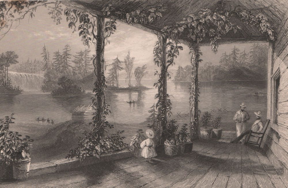 ONTARIO. Robert Shirreff's house. Fitzroy Harbour, Ottawa river. BARTLETT 1842